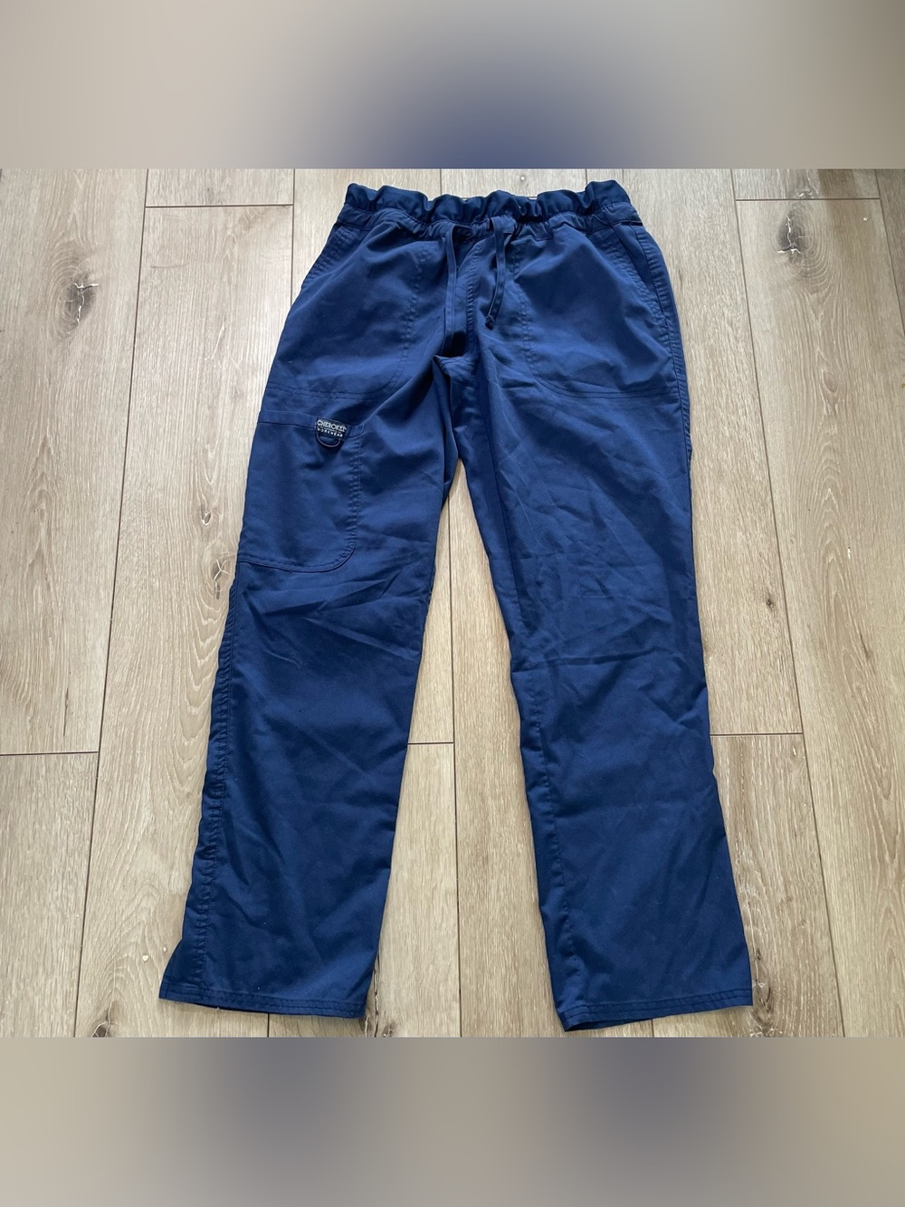 CHEROKEE Workwear Revolution Navy Scrub Pants Women’s Small Petite